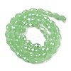Opaque Solid Color Electroplate Glass Beads Strands EGLA-N013-J6mm-B04-2