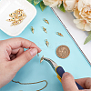 20Pcs Brass Micro Pave Cubic Zirconia Pendants KK-GO0002-10-4