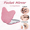 1Pc ABS & Glass Mirror Portable Makeup Folding Mirror AJEW-SP0001-60C-5