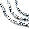 Transparent Electroplate Glass Beads Strands EGLA-A039-T2mm-UA05-3