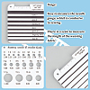 1Pc Acrylic Knitting Needle & Crochet Hook Gauge DIY-BC0006-90-4