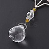 Teardrop Acrylic Beads Big Pendant Decorations LS-HJEW-D029-01P-B-5
