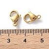 304 Stainless Steel Lobster Claw Clasps STAS-V007-01B-G-3