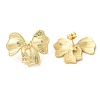 Real 18K Gold Plated Brass Stud Earrings EJEW-G382-11B-G-1