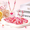 500Pcs 5 Colors Valentine's Day Transparent Acrylic Beads MACR-SP0001-29B-4