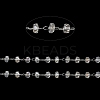 Glass Rondelle Beaded Chains CHS-B004-02P-3