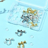 12Pcs 3 Colors Brass Screw On Clip-on Earring Findings KK-FS0001-29-8