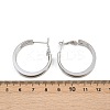 202 Stainless Steel Triple Hoop Earrings EJEW-XCP0001-17-3