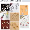50Pcs 5 Style 201 & 304 Stainless Steel Clip-on Earring Converters Findings STAS-UN0038-19-6