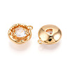 Brass Micro Pave Cubic Zirconia Charms KK-N262-114A-G-2