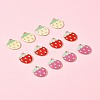 12Pcs 3 Colors Light Gold Plated Alloy Enamel Pendants FIND-FS0002-82-9