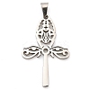 Anti-Tarnish 304 Stainless Steel Pendants STAS-R134-04P-02-1