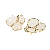 Natural Quartz Crystal Links connectors G-E526-28K-2