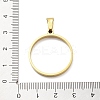 304 Stainless Steel Open Back Bezel Pendants STAS-Z091-05G-03-3