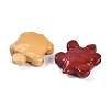 Synthetic Non-magnetic Hematite/Natural Mookaite/Natural Red Agate/Natural Unakite Carved Beads G-K383-18-3