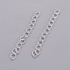 Iron Ends with Twist Chain Extension for Necklace Anklet Bracelet CH-CH017-S-5cm-1