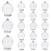 DIY Round Glass & Brass Bottle Pendant Making Kits DIY-CA0006-75-1