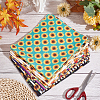 Sunflower Print Polycotton Fabric AJEW-WH0348-82-5