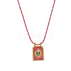 Brass and Enamel Pendant Necklaces FS-WG2CA9F-01-1