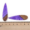 Resin & Wood Big Pendants WOOD-F015-08G-3