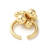 Brass Open Cuff Rings for Women RJEW-M169-02G-2