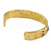 304 Stainless Steel Natural Turquoise Cuff Bracelets BJEW-U009-01G-03-4