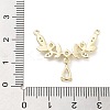 Brass Micro Pave Clear Cubic Zirconia Pendants ZIRC-L104-010G-3
