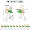 Flower Acrylic Pendant Locking Stitch Markers HJEW-SC00085-2