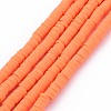 Handmade Polymer Clay Bead Strands CLAY-T002-4mm-61-1