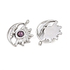 304 Stainless Steel Rhinestone Pendants STAS-Z166-24P-02-2
