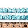 Baking Paint Glass Beads Strands X-DGLA-N016-8mm-08-4