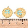304 Stainless Steel Enamel & Crystal Rhinestone Pendants STAS-G398-28G-02-3