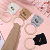 4Pcs 4 Colors Bohemian Cotton Thread Weave Towel Rack AJEW-CN0004-63-7