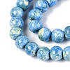 Baking Paint Glass Beads Strands X-DGLA-N016-6mm-09-3