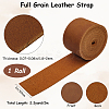 2M Flat AB Grade Cowhide Leather Cord AJEW-WH0479-73F-04-2
