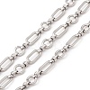 Tarnish Resistant 304 Stainless Steel Ring and Oval Link Chains X-CHS-E023-04P-1
