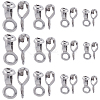 80Pcs 4 Styles 304 Stainless Steel Ball Chain Connectors FIND-SC0011-11-1