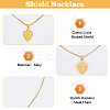 3Pcs 3 Colors Stainless Steel Pendant Necklaces Set NJEW-FI0001-55-4