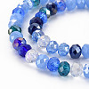 Electroplate Glass Beads Strands X-EGLA-S194-18A-3