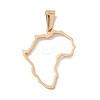 PVD Vacuum Plating 304 Stainless Steel Pendants STAS-G284-02G-2