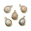 Natural Sunstone Faceted Pendants G-U019-05G-10-1