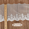 5 Yards Milk Fiber Gauze Embroidery Lace Ribbon Trims Fabric DIY-DR0001-57-2