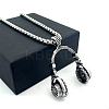 Vintage Hip-Hop 304 Stainless Steel Headset Pendant Necklaces for Men Women NI7157-2