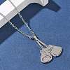 304 Stainless Steel Pendant Necklaces NJEW-Z073-04P-2