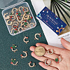 36Pcs 3 Styles Alloy Crystal Rhinestone Ladybug Connector Charms FIND-SC0012-65-3