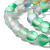 Synthetic Moonstone Beads Strands G-E573-01A-20-4
