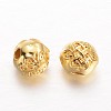 Round Alloy Beads PALLOY-L166-25G-1