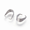 Tarnish Resistant 201 Stainless Steel Snap on Bails STAS-I101-41C-P-3