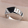 Alloy Micro Pave Cubic Zirconia Finger Rings for Men FS-WGE231C-02-1