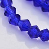 Faceted Bicone Glass Beads Strands EGLA-P017-3mm-08-3